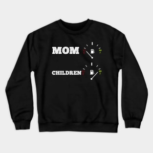 Funny mom mother children baby family gift idea Crewneck Sweatshirt